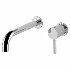 BagnoDesign M-Line Chrome Wall Mounted 2-Hole Basin Mixer