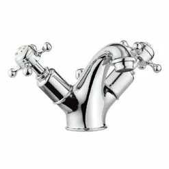 Crosswater - Belgravia Crosshead Monobloc Basin Mixer Tap with Pop-up Waste - BL110DPC