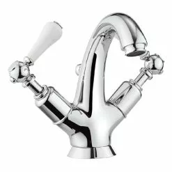 Crosswater - Belgravia Lever Highneck Monobloc Basin Mixer Tap with Pop-up Waste - BL112DPC_LV