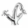Crosswater - Belgravia Crosshead Highneck Monobloc Basin Mixer Tap with Pop-up Waste - BL112DPC