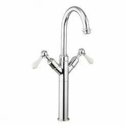 Crosswater - Belgravia Lever Tall Monobloc Basin Mixer Tap - Chrome - BL118DNC_LV