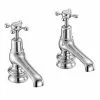 Burlington Claremont Regent - Chrome 5" Basin Taps - CLR2