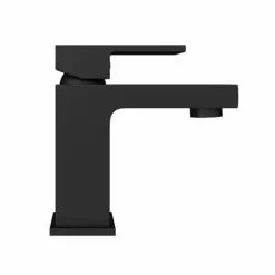 Arezzo Square Matt Black Basin Mono Mixer Tap -Basin Taps Shop CAS14BLK n d1 460