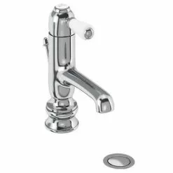 Burlington - Chelsea Regent Straight Mono Basin Mixer Tap with Pop Up Waste - CHR20
