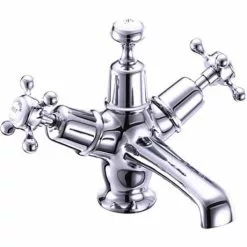 Burlington Claremont Basin Mixer Tap with Click Clack Waste - CL6