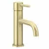 Arezzo Round Brushed Brass Basin Mono Mixer Tap