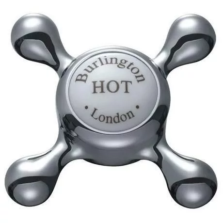 Burlington - Claremont Regent 2TH Bridge Curved Spout Basin Mixer (230mm centers) w Invisible Overflow 4 Burlington - Claremont Regent 2TH Bridge Curved Spout Basin Mixer (230mm centers) w Invisible Overflow - Image 4