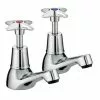 Bristan - Design Utility Crosshead Basin Taps - Chrome - VAX-1/2-C