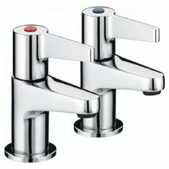 Bristan - Design Utility Lever Basin Taps - Chrome - DUL-1/2-C