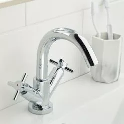 Bristan - Decade Contemporary Basin Mixer - Chrome - DX-BAS-C -Basin Taps Shop DX BAS C D2 460