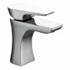 Bristan - Hourglass Contemporary Basin Mixer w/ Clicker Waste - Chrome - HOU-BAS-C