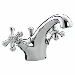 Bristan - Colonial Mono Basin Mixer w/ Pop Up Waste - Chrome Plated - K-BAS-C