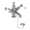 Burlington Kensington - Chrome Basin Mixer Tap with Plug & Chain - KE5