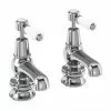 Burlington Kensington Regent - Chrome Basin Taps 3" - KER1