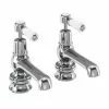 Burlington Kensington Regent - Chrome Basin Taps 5" - KER2