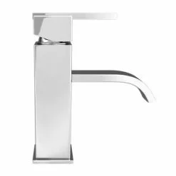 Milan Modern Mono Basin Mixer Tap - Chrome -Basin Taps Shop MIL001 detail1 460