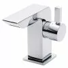 Nuie Mini Side Action Waterfall Mono Basin Mixer inc. Waste - Chrome - MIN365