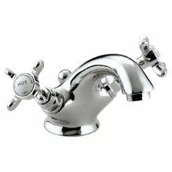 Bristan 1901 Traditional Basin Mixer Tap inc. Pop-up Waste - Chrome - N-BAS-C-CD