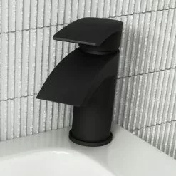 Nexus Matt Black Basin Mixer Tap -Basin Taps Shop NEX05K d7 460