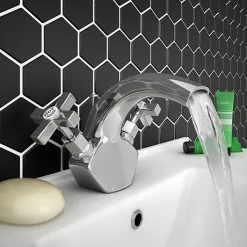 Olympia Art Deco Basin Mixer Tap