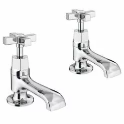 Olympia Art Deco Basin Taps