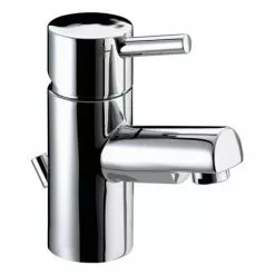 Bristan - Prism Contemporary Basin Mixer with Pop-up Waste - Chrome - PM-BAS-C