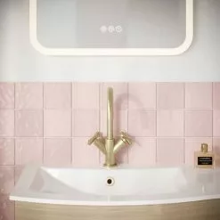 Crosswater MPRO Crosshead Brushed Brass Mono Basin Mixer - PRC110DNF -Basin Taps Shop PRC110DNF D1 460