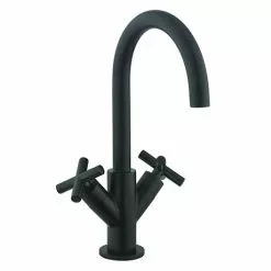 Crosswater MPRO Crosshead Matt Black Mono Basin Mixer - PRC110DNM