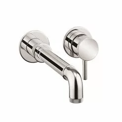 Crosswater MPRO Industrial Wall Mounted 2 Hole Set Basin Mixer - Chrome - PRI120WNC