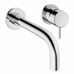Crosswater MPRO Wall Mounted 2 Hole Set Basin Mixer - Chrome - PRO120WNC