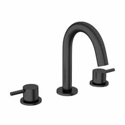 Crosswater MPRO Deck Mounted 3 Hole Set Basin Mixer - Matt Black - PRO135DNM