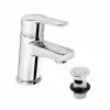 Bristan - Pisa Basin Mixer With Clicker Waste - Chrome - PS2-BAS-C