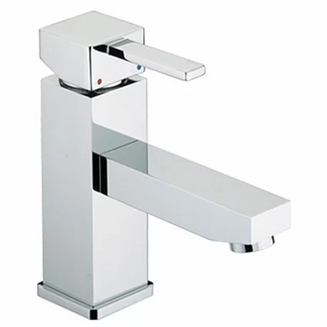 Bristan - Quadrato Basin Mixer with Eco-Click (no waste) - Chrome - QD-EBASNW-C 1 Bristan - Quadrato Basin Mixer with Eco-Click (no waste) - Chrome - QD-EBASNW-C