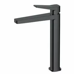 RAK Petit Square Tall Basin Mixer Tap Matt Black - RAKPES3003B