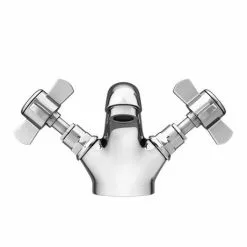 Regent Traditional Mono Basin Mixer - Chrome -Basin Taps Shop REG003 d4 460