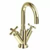Burlington Riviera Art Deco Gold Mono Basin Mixer