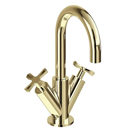 Burlington Riviera Art Deco Gold Mono Basin Mixer 1 Burlington Riviera Art Deco Gold Mono Basin Mixer