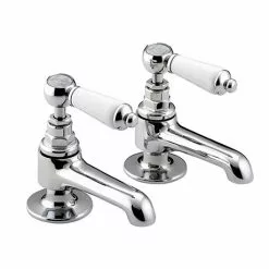 Bristan Renaissance Traditional Basin Taps - Chrome Plated - RS2-1/2-C