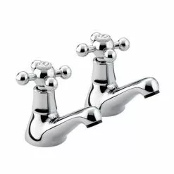Bristan - Regency Basin Taps - Chrome Plated - R-1/2-C