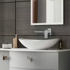 Hudson Reed Sottile Wall Mounted Single Lever Basin Mixer - SOT328 -Basin Taps Shop SOT328 n d2 460