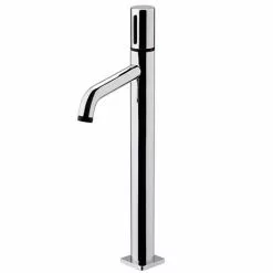 Venice Modern Round Tall Basin Mixer Tap - Chrome