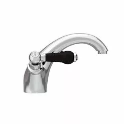 Chatsworth 1928 Traditional Black Lever Mono Basin Mixer Tap -Basin Taps Shop TRAD013D BLK d3 460