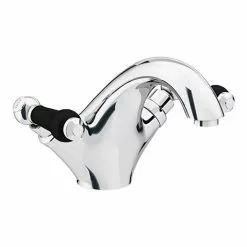 Chatsworth 1928 Traditional Black Lever Mono Basin Mixer Tap