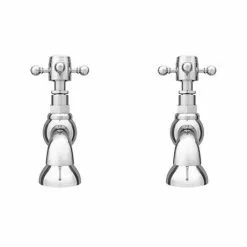 Chatsworth 1928 Traditional Crosshead Pillar Basin Taps -Basin Taps Shop TRAD01D d4 460