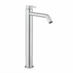 Crosswater 3ONE6 Stainless Steel Tall Mono Basin Mixer Tap - TS112DNS