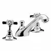Traditional 3 Tap Hole Basin Mixer - Chrome - IJ327