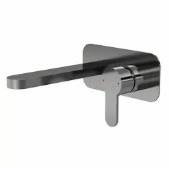 Venice Giro Gunmetal Grey Wall Mounted Basin Mixer