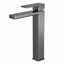 Venice Cubo Gunmetal Grey High Rise Mono Basin Mixer