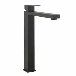 Crosswater Verge Tall Monobloc Basin Mixer Matt Black - VR112DNM