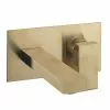 Crosswater Verge Wall Mounted (2TH) Basin Mixer Brushed Brass - VR121WNF